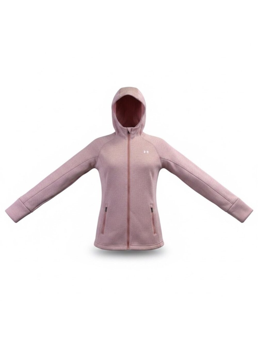Under Armour Womens Pink Hoodie Jacket Loose Fit Size S